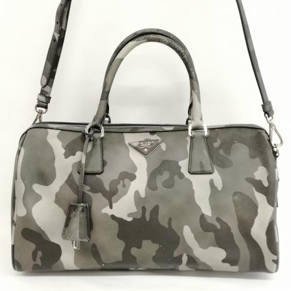 PRADA プラダ ボストンバッグ トラベルバック 旅行カバン 迷彩