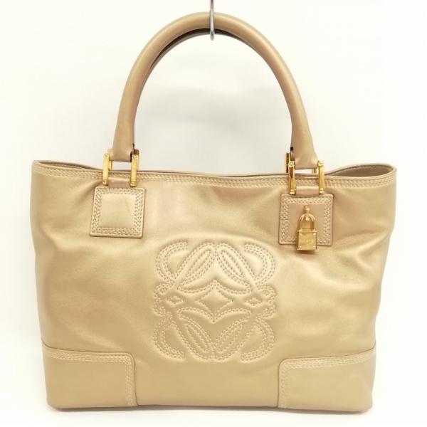 LOEWE ロエベ アマソナ フスタ アナグラム ロゴ カーフ レザー