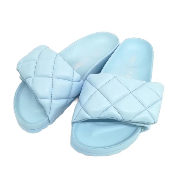 【中古】ビルケンシュトック BIRKENSTOCK 1774 SYLT シルト パテッド サンダル 37 240 ブルー レディース BIRKENSTOCK（ビルケンシュトック） BIRKENSTOCK 1774 SYLT シルト