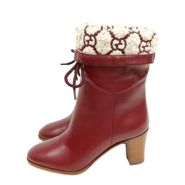 GUCCI（グッチ） GUCCI GG シアリング エフェクト ブーツ ブーティー