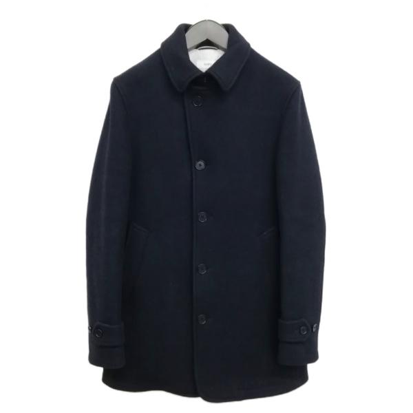 シップス SHIPS THERMORE メルトン ウール コート M ネイビー メンズ