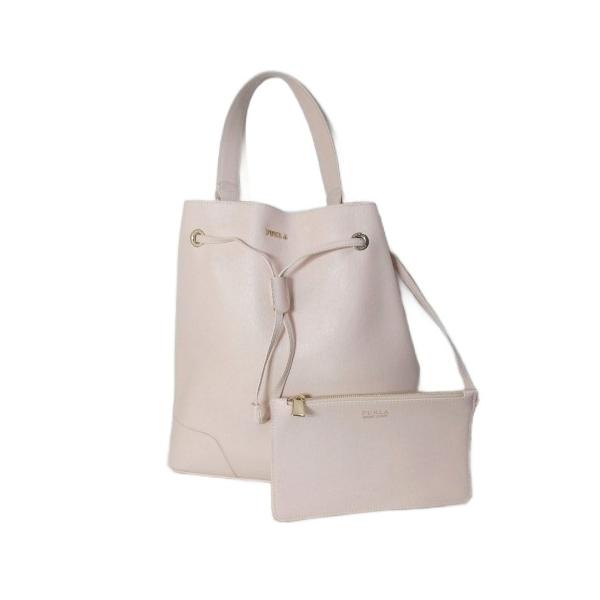 美品　フルラ　ステイシー　ドローストリング　巾着バッグ FURLA（フルラ） ステイシー ドローストリング ショルダーバッグ 2way