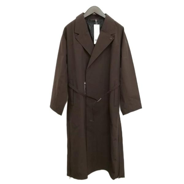 UNIQLOユニクロUステンカラーロングコートダークブラウンМタグ付き新品 ユニクロ（UNIQLO） 未使用品 UNIQLO U 211-480063 ステンカラー