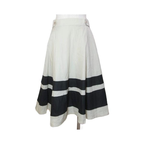 エムズグレイシー M'S GRACY フレアスカート LU-727381 ひざ丈 バイ