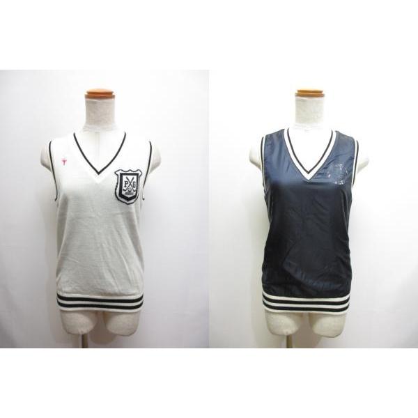 パーリーゲイツ　リバーシブル ベスト　サイズ0 パーリーゲイツ リバーシブル ベスト 0 パーリーゲイツ PEARLY GATES