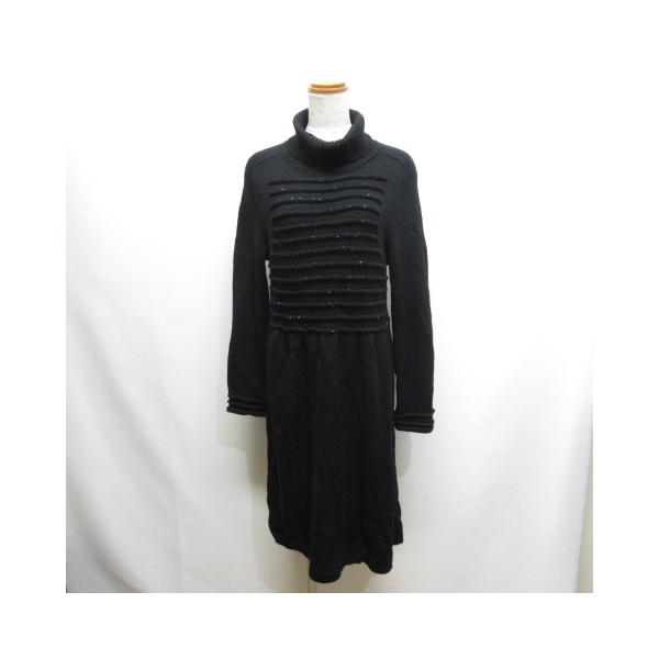 スーパービューティー Super Beauty タートルネック ニット ワンピース  