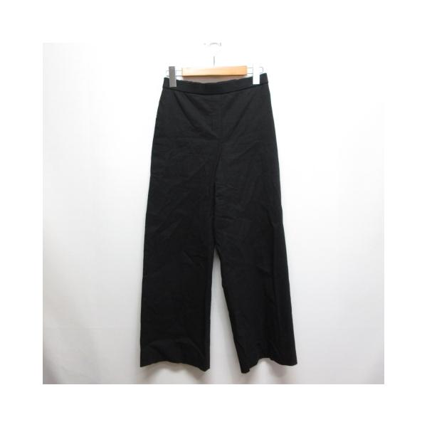 theory（セオリー） 麻リネン混 ストレッチ ワイド パンツ XS 黒