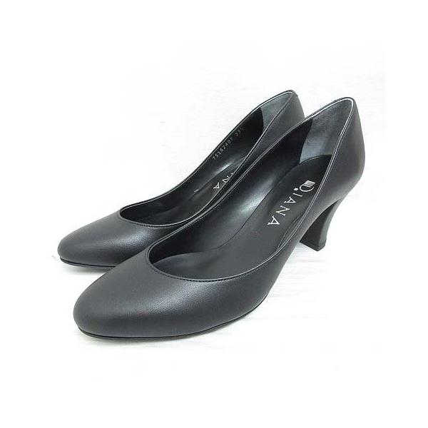 DIANA（ダイアナ） 未使用品 パンプス スムース レザー シューズ 23.5
