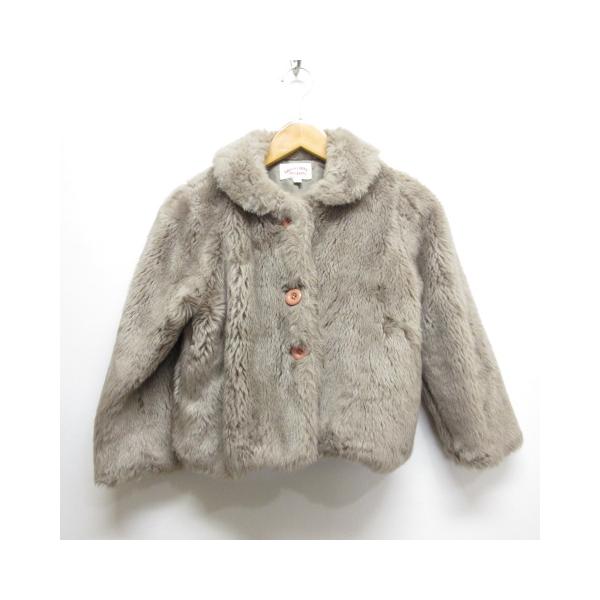グリーンレーベルリラクシング ユナイテッドアローズ green label relaxing 子供服 フェイクファー コート ジャケット L/125 茶 キッズ【ブランド】グリーンレーベルリラクシング ユナイテッドアローズ green la...