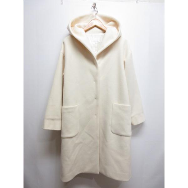 エムプルミエ M-Premier Super100's ウール フーディ コート