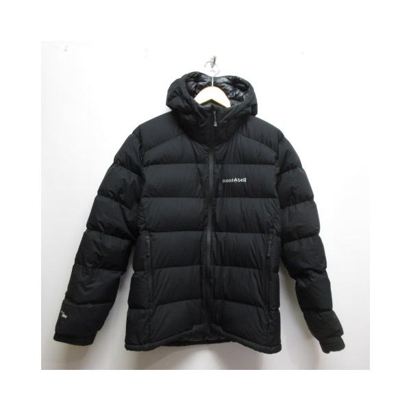 モンベル Montbell 美品 パーマフロスト ライトダウン パーカ M 黒