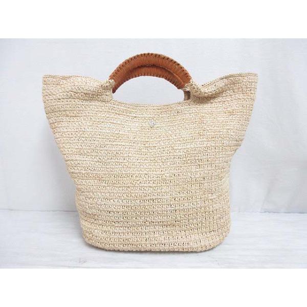 美品HELEN KAMINSKI ヘレンカミンスキーラフィア　Ａ4トートバッグ ヘレンカミンスキー HELEN KAMINSKI 極美品 ラフィア トート バッグ