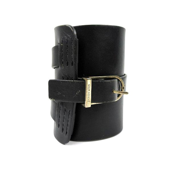 ディオールオム Dior HOMME ☆AA☆ ワイド ベルトレザー ブレスレット