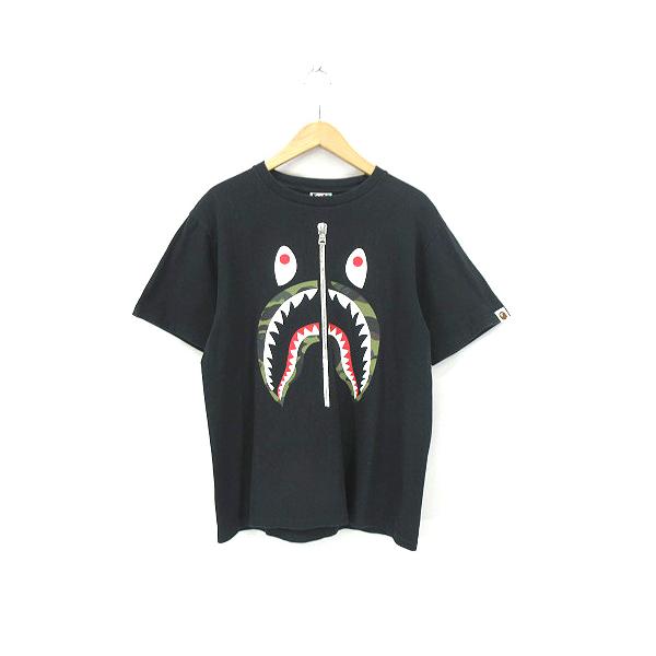 A BATHING APE アベイシングエイプ シャーク プリント 半袖 T