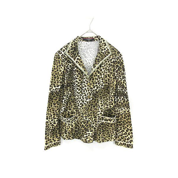 8048. LEONARD 絹100% ノーカラージャケット