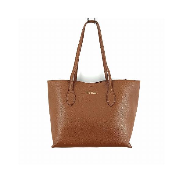 FURLA フルラ レザー トートバッグ 茶 ブラウン系 鞄 かばん