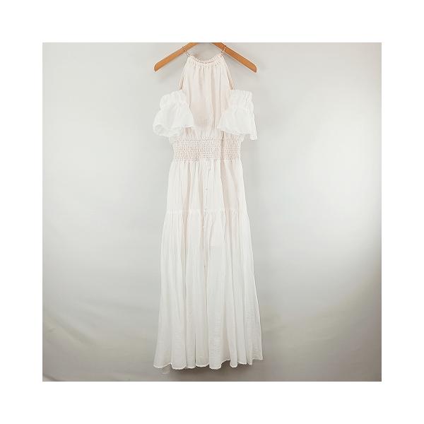 リエンダ rienda 2WAY ホルターネック ロンパース ワンピース M 白