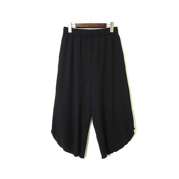 美品 エムズグレイシー ガウチョパンツ ワイド フリル ストレッチ