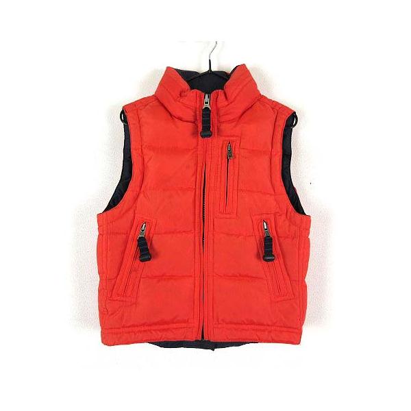 ギャップ GAP ベスト 中綿 ジャケット ハイネック ジップアップ XXS オレンジ 小さいサイズ レディース【ブランド】ギャップ GAP【表記サイズ】XXS/TTP(実寸サイズのご確認をお願い致します。)【実寸サイズ】身幅：36cm　着...
