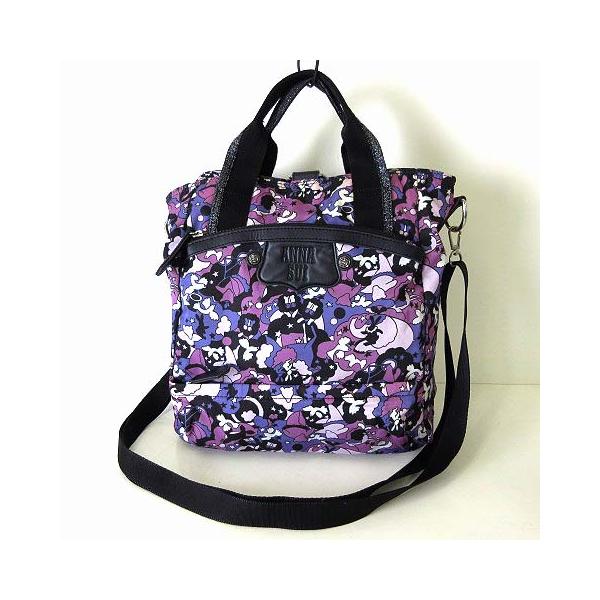 極美品✨ ANNA SUI アナスイ ボディバッグ ショルダー 斜めがけ 紫 ANNA SUI アナスイ》新品 タッセル付き 防水機能 流れ星柄