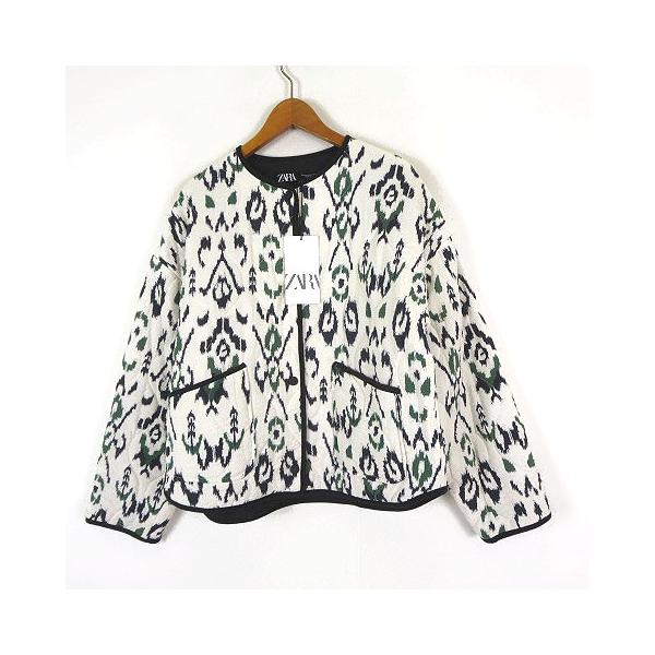 ZARA 未使用品 ザラ ジャケット プリント キルティング