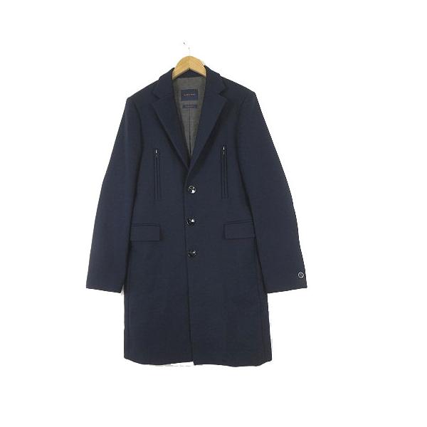 ザラマン ZARA MAN コート チェスターコート ウール混 ジップポケット
