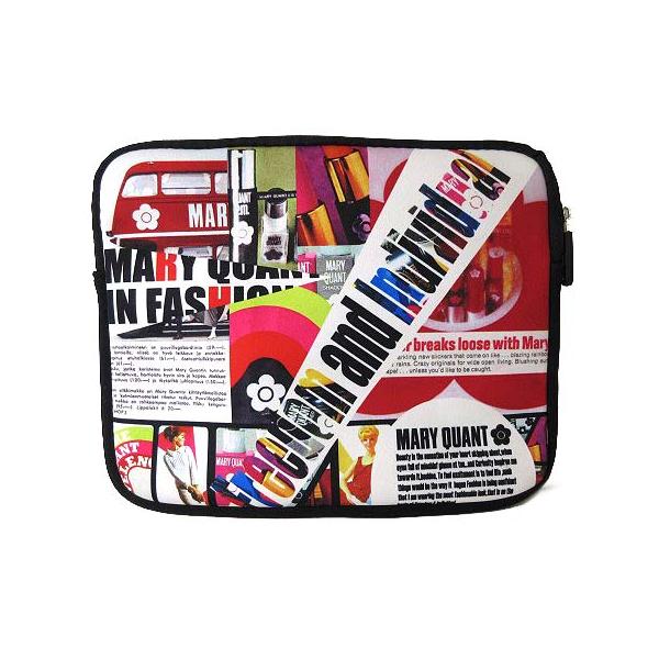 マリークワント MARY QUANT タブレットケース ロゴ 総柄 クッション素材 20×25cm 赤 白 黒 ブラック 美品 その他【ブランド】マリークワント MARY QUANT【実寸サイズ】約20×25cm　厚さ2cm　【素材】クッシ...