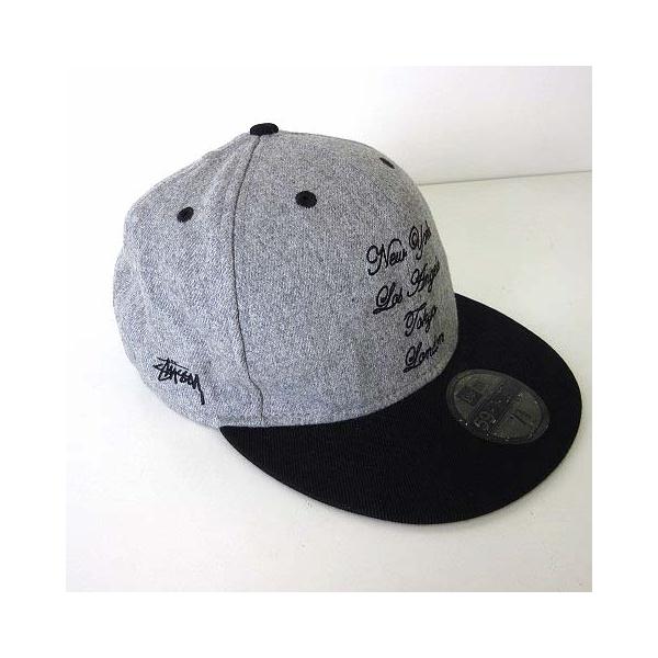 美品！ステューシーＸニューエラ by EK Mサイズ　ウールハット　中折れ帽 STUSSY（ステューシー） ニューエラ NEW ERA コラボ 完売 レア 希少
