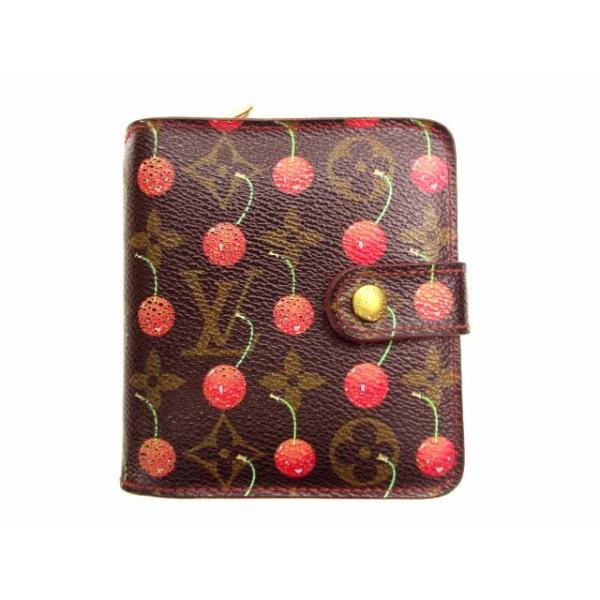 Second Hand Louis Vuitton Bi-Fold Wallet Compact Zip Monogram Cherry M95005 | eBay
