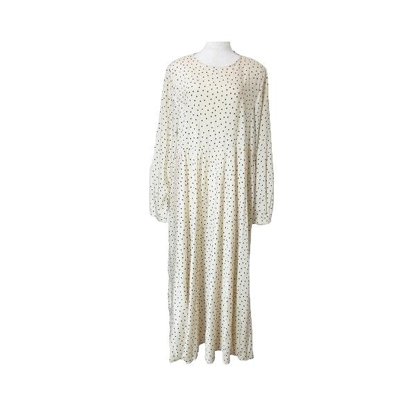 ZARA ザラ ロング ワンピース ドット 水玉 長袖 フレア M 170 ZARA ザラ ロング ワンピース ドット 水玉 長袖 フレア M 170