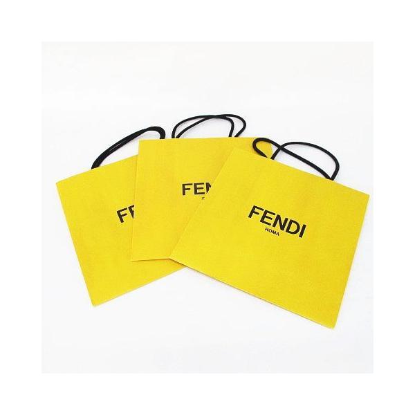 FENDI フェンディ / ラッピー　黄色 FENDI フェンディ 紙袋 3枚セット ショッパー ショップ袋 イエロー