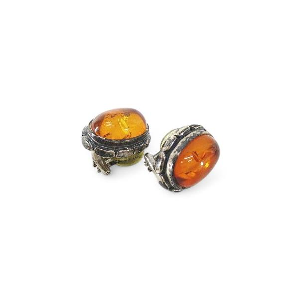GEORG JENSEN ジョージジェンセン 2001 琥珀 イヤリング 925