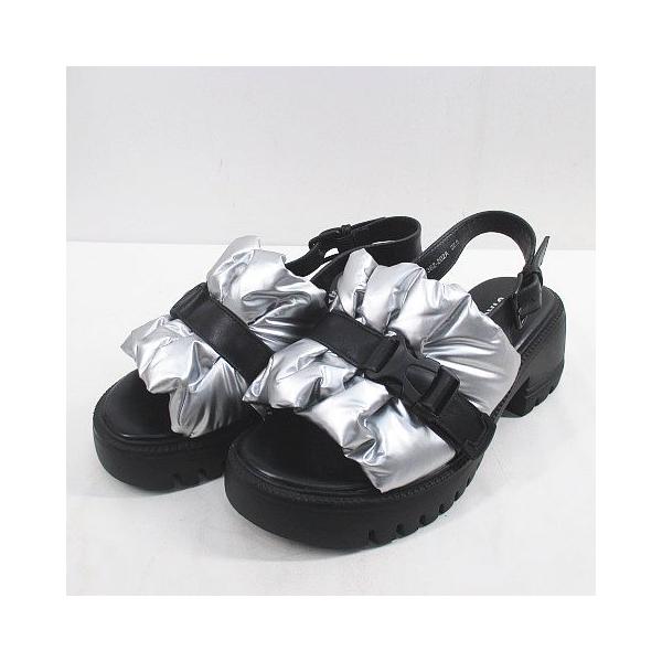 まる子☆美品☆STACCATO サンダル STACCATO | 2wayビジューベルトスニーカーサンダル (スニーカー