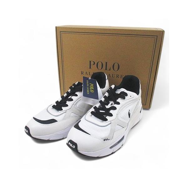 箱あり未使用品☆Ralph Lauren☆スニーカー靴23.5cm ホワイト POLO RALPH