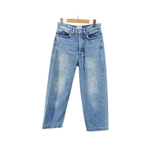 mina pertinent のダークブルー ボタンフライ デニム DENIM PANTS – fazeone