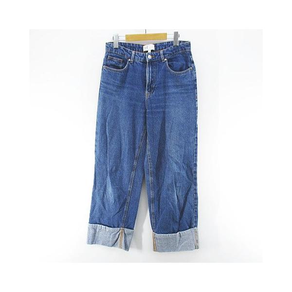 ZARA ザラ デニムパンツ ジーンズ ワイドパンツ ジップフライ 38