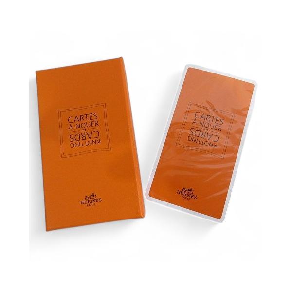 【新品未使用】HERMES  スカーフ　スカーフリング　ノッティングカード HERMES 未使用品 エルメス ノッティングカード スカーフ巻き方