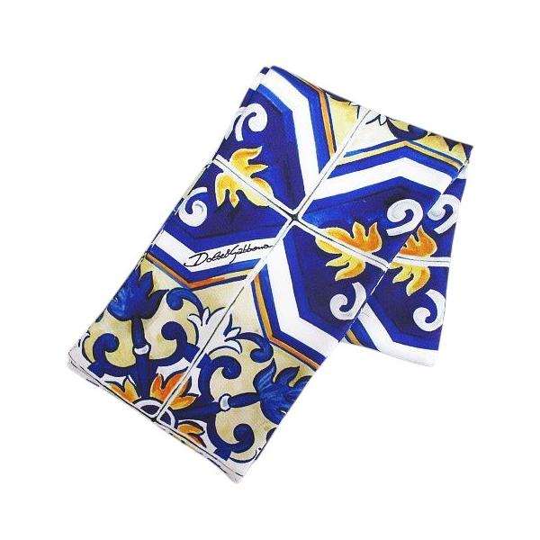DOLCE&GABBANA（ドルチェ & ガッバーナ） ドルガバ スカーフ 青系