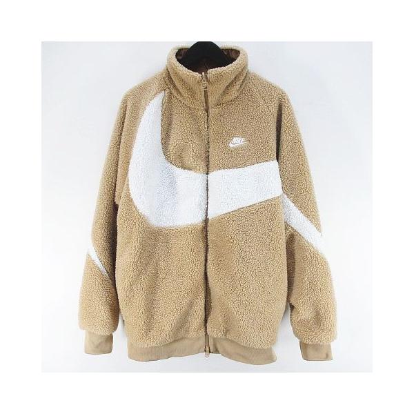 NIKE（ナイキ） リバーシブル ボア ジャケット ブルゾン M 茶系