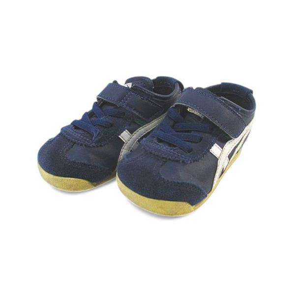 オニツカタイガー Onitsuka Tiger C6B5Y キッズ スニーカー 13.5cm ネイビー  キッズ【ブランド】オニツカタイガー Onitsuka Tiger【表記サイズ】13.5cm【実寸サイズ】最大幅：6cm　アウトソール：...