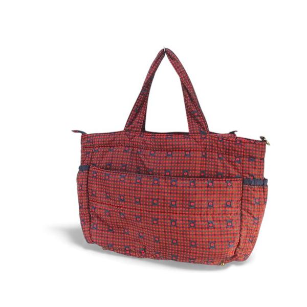 ファミリア Familiar マザーズバッグ トートバッグ ギンガムチェック