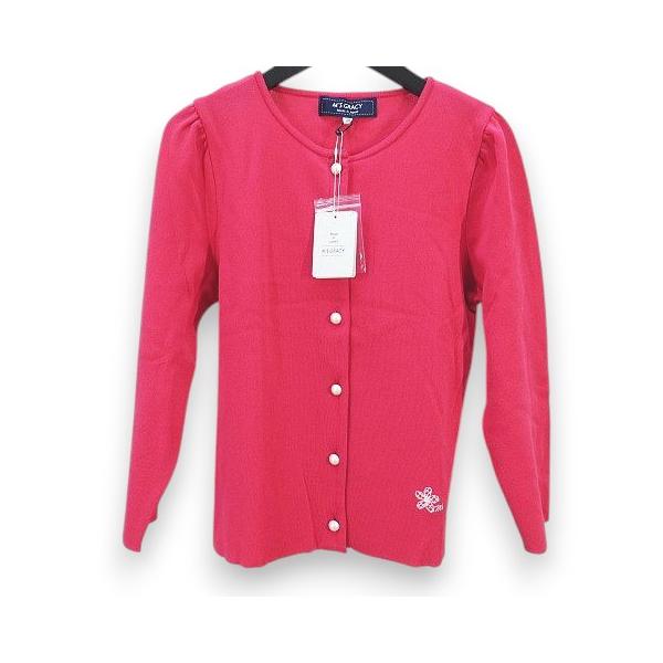 【中古】未使用品 エムズグレイシー M'S GRACY 長袖ニット カーディガン 38 ピンク系 ワンポイント 花柄 TZ-418318 未使用品 エムズグレイシー M'S GRACY 長袖ニット カーディガン 38