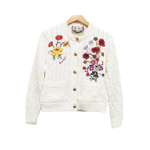 gucciカーディガン GUCCI（グッチ） GUCCI 707732 XKCKP Lovelight Cotton Cardigan