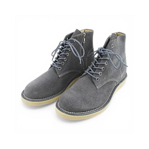 ソフネット SOPHNET. SOPH-145173 7 HOLE ZIP UP BOOTS ワークブーツ レースアップブーツ 26.0cm vibramソール グレー スエード メンズ