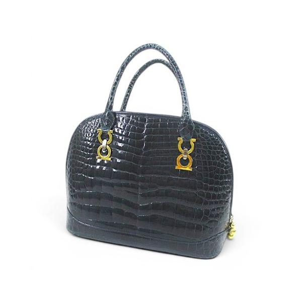 バッグ mary ハンドバッグ ゴールド金具 グリーン系 クロコダイル レザー