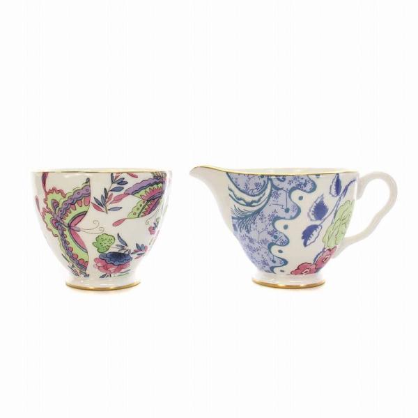 ウェッジウッド クリーマーシュガーボウルセット バタフライ ブルーム　