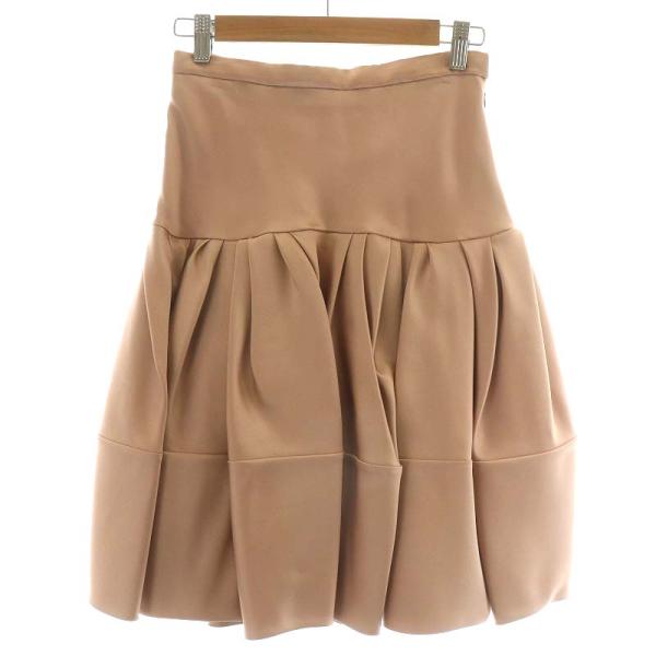 クリスチャンディオール Christian Dior フレアスカート ひざ丈 シルク  