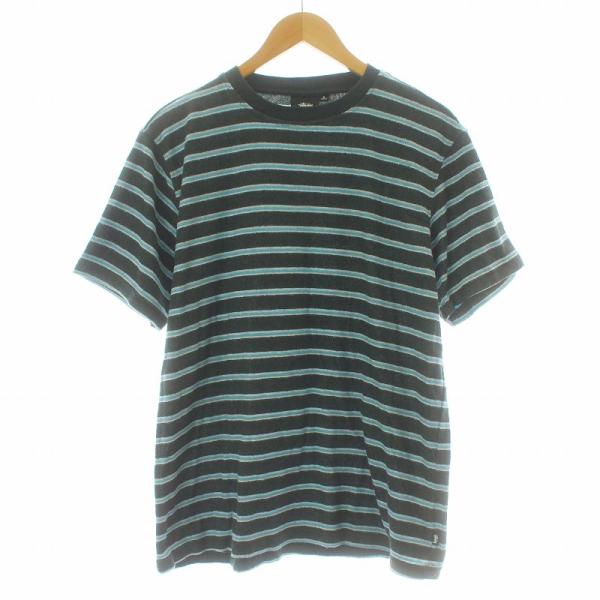 STUSSY ステューシー Tシャツ カットソー 半袖 クルーネック パイル地 