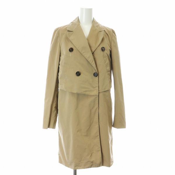 ブルネロクチネリ BRUNELLO CUCINELLI ロングコート ダブル フェイク 