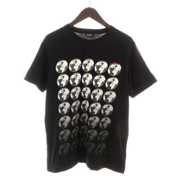 DIESEL 抽象地球模様 半袖Tシャツ DIESEL ディーゼル Tシャツ カットソー 地球 グラデーション